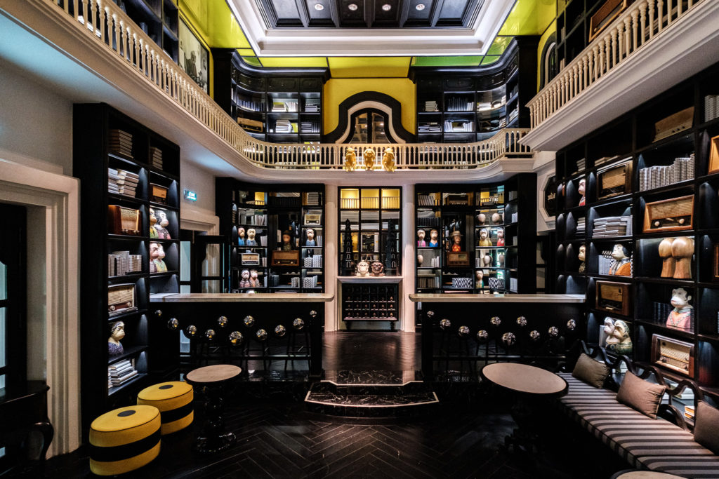 The library at the M Club nightclub